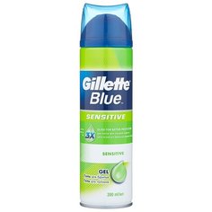 Гель для бритья Blue Sensitive Gillette, 200 мл