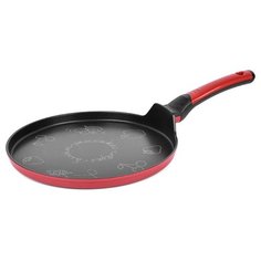 Сковорода блинная Oursson Palette PF2600D 26 см, красный