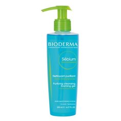 Bioderma Sebium Foaming Gel Очищающий гель-мусс с помпой, 200 мл, с дозатором