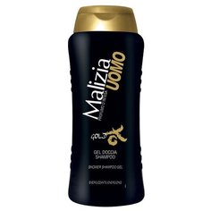 Шампунь-гель для душа Malizia UOMO Gold, 250 мл