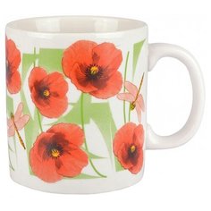 Дулёвский фарфор Кружка Европейский Июльский мак 300 мл
