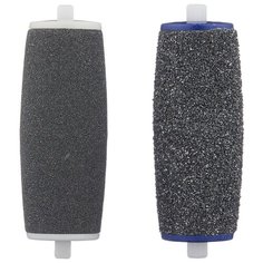 Сменная насадка для роликовой пилки Scholl Velvet Smooth Diamond Crystals 1 ролик экстражесткий, 1 ролик экстра мягкий для полировки черный