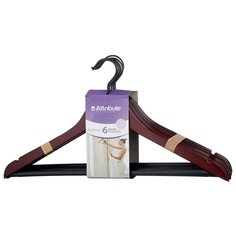 Вешалка Attribute Набор для одежды Redwood красное дерево