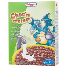Готовый завтрак Bruggen Chocn Crisp воздушные зерна со вкусом шоколада и витаминами, коробка, 250 г