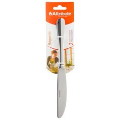 Attribute Набор столовых ножей Baguette 2 предмета серебристый