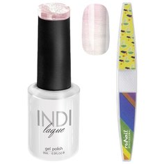 Набор для маникюра Runail пилка для ногтей и гель-лак INDI laque