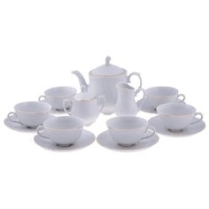 Чайный сервиз Cmielow Rococo (Золотая Линия) 15 предметов