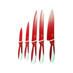 Набор Bohmann 5 ножей BH-5218 красный