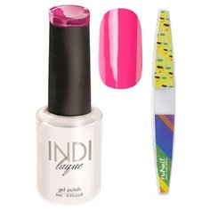 Набор для маникюра Runail пилка для ногтей и гель-лак INDI laque
