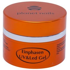 Гель planet nails Einphasen UV/LED Gel моделирующий однофазный, 15 г прозрачный