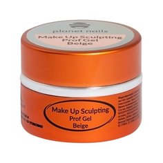 Гель planet nails Make UP Sculpting Prof Gel моделирующий, 15 г бежевый