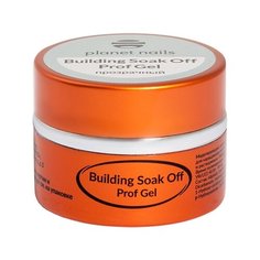Гель planet nails Building Soak Off Prof Gel моделирующий, 15 г прозрачный