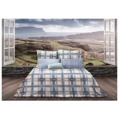 Постельное белье 1.5-спальное Sova & Javoronok Герой Шотландии 50х70 см, перкаль синий