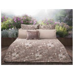 Постельное белье евростандарт Sova & Javoronok Английская роза 50х70 см, перкаль коричневый