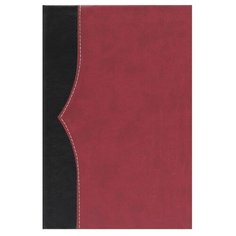 Ежедневник Collezione Комби недатированный, искусственная кожа, А5, 136 листов, черный/красный
