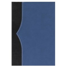 Ежедневник Collezione Комби недатированный, искусственная кожа, А5, 136 листов, черный/темно-синий