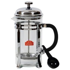 Френч-пресс KC JH1000 с ложкой (1 л) серебристый/прозрачный