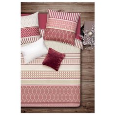 Постельное белье евростандарт Sova & Javoronok Корица 70х70 см, бязь красно-коричневый