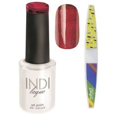 Набор для маникюра Runail пилка для ногтей и гель-лак INDI laque