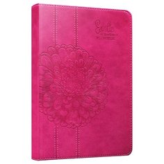 Ежедневник Collezione Цветок на ярком фоне-7 недатированный, искусственная кожа, А5, 160 листов, розовый
