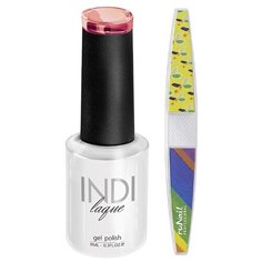 Набор для маникюра Runail пилка для ногтей и гель-лак INDI laque