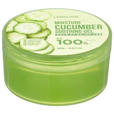 Гель для тела Lebelage увлажняющий успокаивающий с экстрактом огурца Moisture Cucumber Soothing Gel, банка, 300 мл