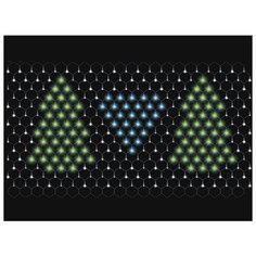 Гирлянда Sh Lights Сетка Елочки для помещений, 110 х 265 см, NTLD264-TR, 264 ламп