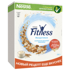 Готовый завтрак Nestle Fitness хлопья с йогуртом, коробка, 245 г