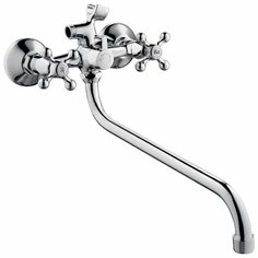 Смеситель универсальный Zollen DO62420341 двухрычажный лейка в комплекте хром