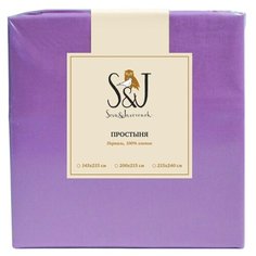 Простыня Sova & Javoronok Перкаль 145 х 215 см лиловый