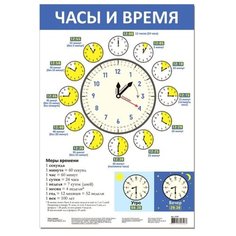 Плакат Дрофа-Медиа Часы и время