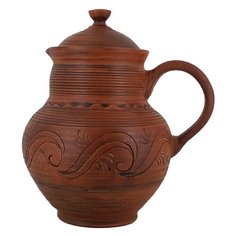 Кувшин Гжельская Гончарня Стольный №1 3 л коричневый