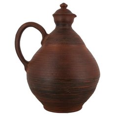 Кувшин Гжельская Гончарня Круглый 4 л коричневый