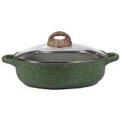 Сотейник Panairo OliverStone MAX O-26-S-K 26 см, с крышкой, оливковый