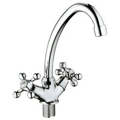 Смеситель для кухни (мойки) HAIBA HB 4908 двухрычажный хром