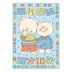 Одеяло Baby Nice D321511 100х140 см "Два медведя", голубой