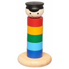 Пирамидка RNToys Паренек цветная Д-560