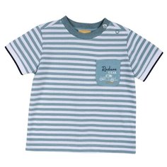 Футболка Chicco размер 104, бело-синий