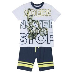 Комплект одежды Chicco размер 98, белый/синий