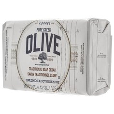 Мыло кусковое KORRES Pure Greek Olive Кедр, 125 г
