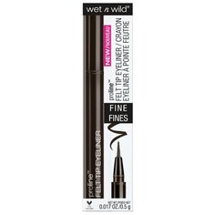 Wet n Wild Подводка-фломастер Proline Felt Tip Eyeliner, оттенок E8762 dark brown