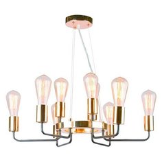 Люстра Arte Lamp Gelo A6001LM-9BK, E27, 360 Вт