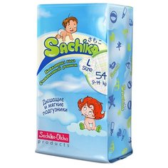Sachiko подгузники L (9-14 кг) 54 шт.