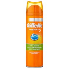 Гель для бритья Fusion 5 для чувствительной кожи Gillette, 200 мл