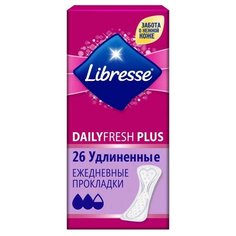 Libresse прокладки ежедневные DailyFresh Plus удлиненные 26 шт.