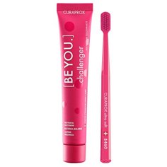 Зубная паста + щетка Curaprox BeYou Challenger + CS 5460 UltraSoft, хурма-можжевельник
