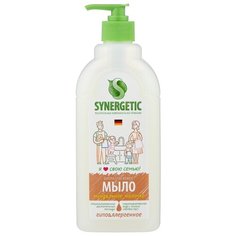Мыло жидкое Synergetic биоразлагаемое Миндальное молочко, 500 мл