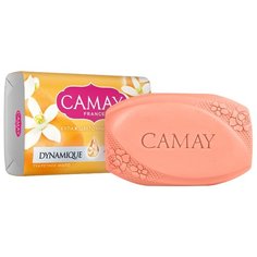 Мыло кусковое Camay Dynamique Grapefruit с ароматом розового грейпфрута, 85 г