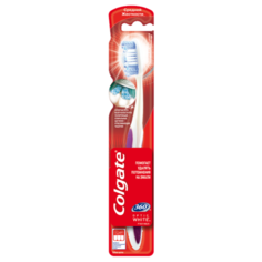 Зубная щетка Colgate 360 Optic White отбеливающая, средней жесткости, фиолетовый