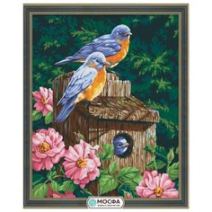 Мосфа Картина по номерам "Домик для птиц" 40х50 см (7С-0101)
